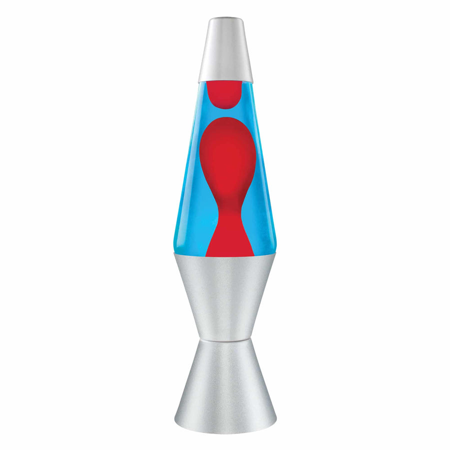 14.5" LAVA LAMP - RED/BLUE/SILVER Wave 2-0019