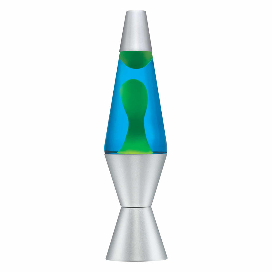 14.5" LAVA LAMP - YELLOW/BLUE/SILVER Shift 2-0017
