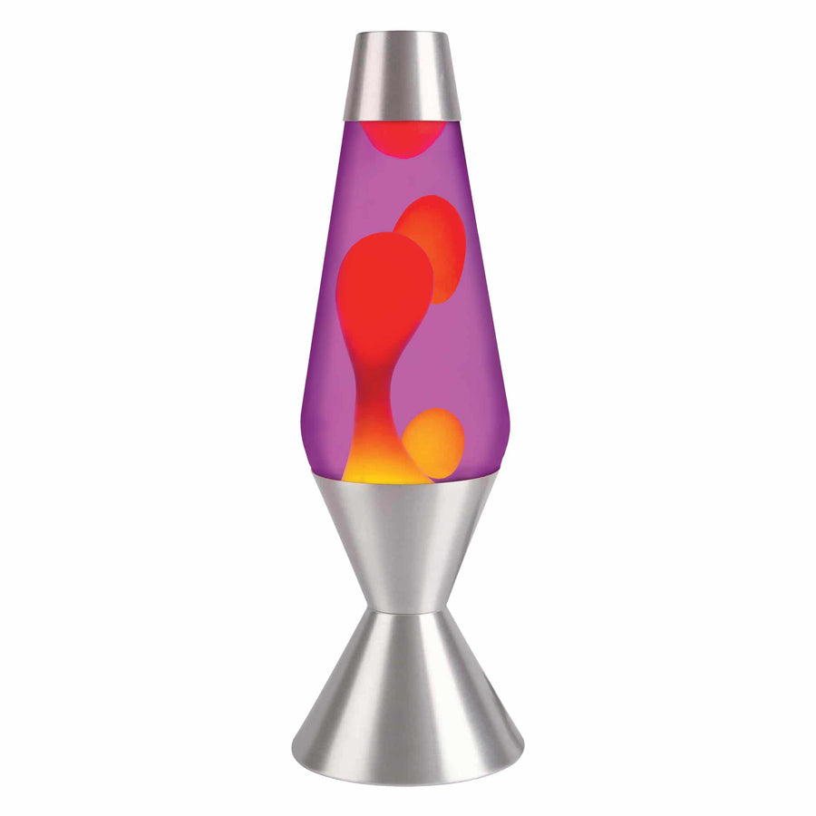16.3" LAVA LAMP - YELLOW/PURPLE/SILVER Drop 2-0013