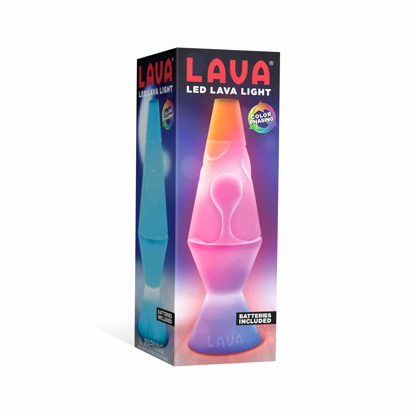 Led LAVA� Lamp Package Front Angle Right